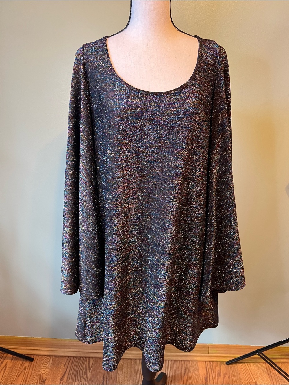 Glittery Black Dress Smak Parlour Size L